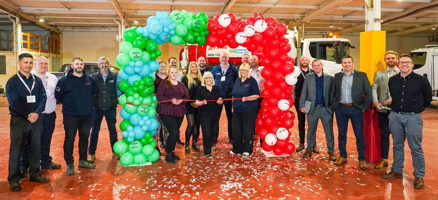 The Jet Aire team at the opening of the Newcastle depot
